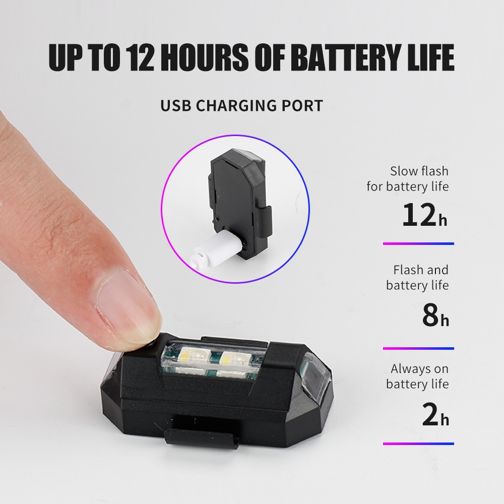 1PC 7 Color Mini USB Charging  - Drone Strobe Light review and price